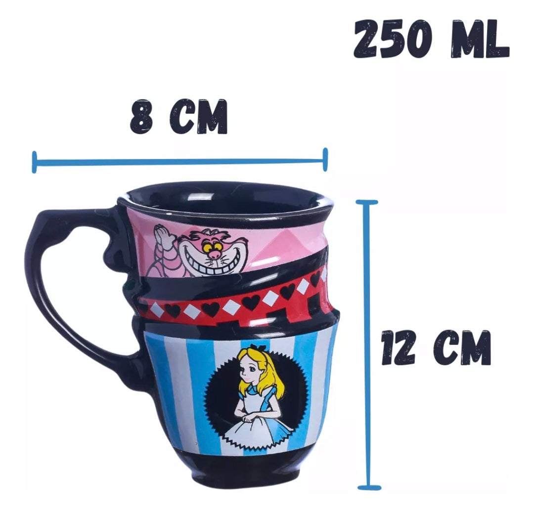 Caneca Xícaras 250ml - Alice no País das Maravilhas