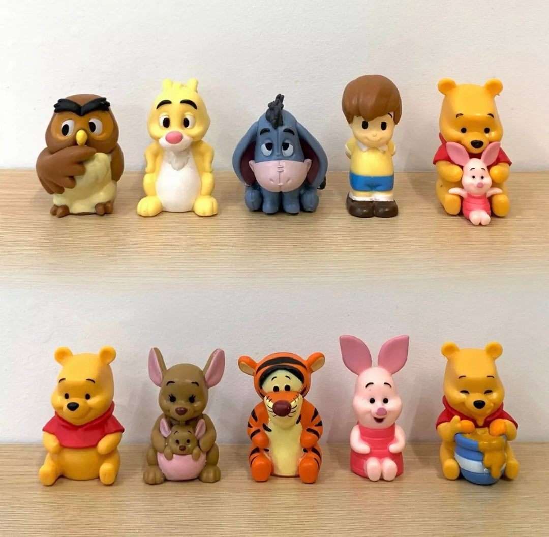 Kit 10 Bonecos Ursinho Pooh - Coleção