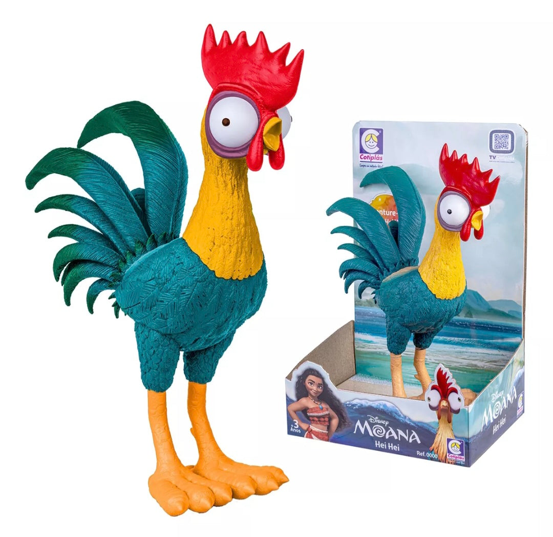 Moana - Kit 2 bonecos - Porquinho Pua e Galo Hei Hei