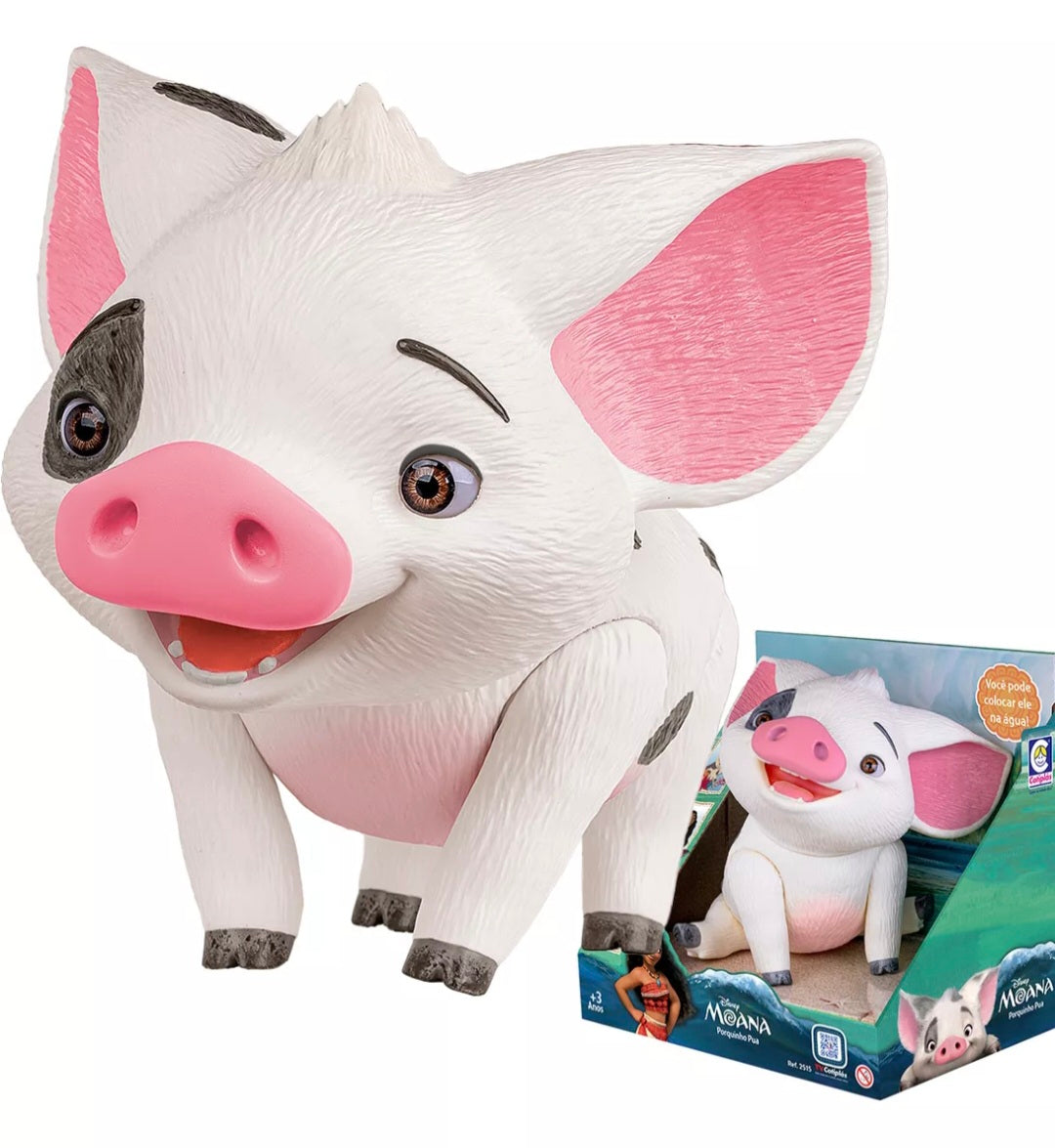 Moana - Kit 2 bonecos - Porquinho Pua e Galo Hei Hei