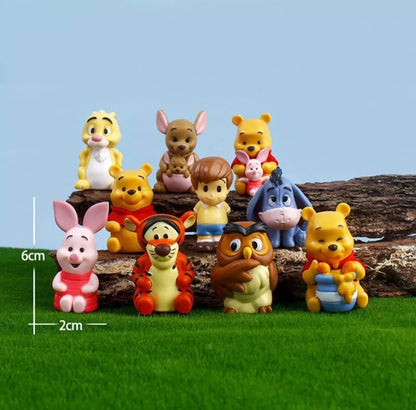 Kit 10 Bonecos Ursinho Pooh - Coleção