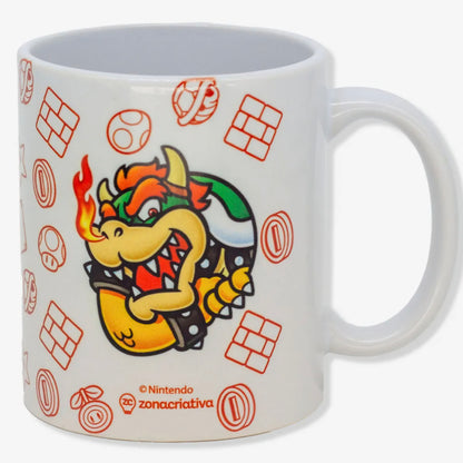 Caneca Super Mario e Bowser