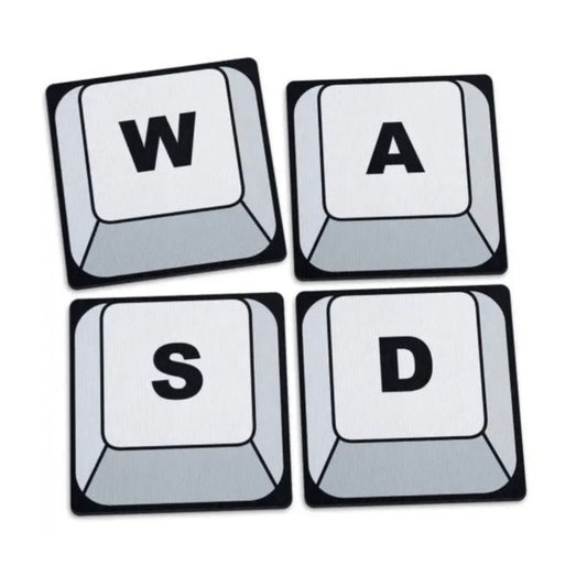 Jogo de Porta Copos - PC Gamer Teclas WASD - 4 peças