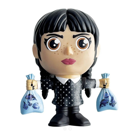 Wandinha com Peixes - A Família Addams - Boneca Colecionável